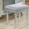 Tracy Vanity Table w/Stool CM-DK6162 in Silver & Mirror