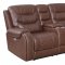 Hubble Power Motion Sofa in Brown PU by Klaussner w/Options