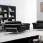 Encore Sofa Set 3Pc 0724 in Black Leather by VIG