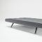 Black or White Leatherette Modern Sofa Bed w/Metal Legs