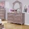 Caroline 400891 Kids Bedroom 4Pc Set in Metallic Lilac w/Options