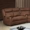 U8303 Motion Sectional Sofa in Chocolate Fabric by Global