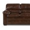 Vintage Bycast Leather Modern Sofa & Loveseat Set w/Padded Arms