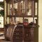 Brown Finish Classic 5Pc Dining Set w/Optional Items