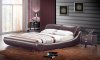 Barcelona Bed in Brown Leatherette