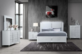 Apollo Bedroom in Gray by Global w/Options [GFBS-Apollo Gray]