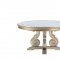 Esteban Dining Table 62210 in Champagne by Acme w/Options