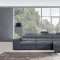 Polaris Mini Sectional Sofa in Grey Bonded Leather by VIG