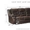 Vacherie Motion Sofa & Loveseat Set 79307 in Brown by Ashley