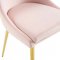 Viscount Dining Chair Set of 2 in Pink Velvet by Modway