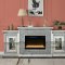 Noralie Fireplace w/LED AC00522 in Mirrored by Acme