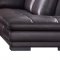 ML157 Sectional Sofa in Brown Leather by Beverly Hills