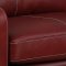 Hartley Sofa in Red Wine Leather w/Options