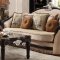 Ernestine Sofa 52110 in Tan Fabric & Black Finish by Acme