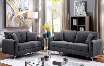 Lauritz Sofa & Loveseat Set CM6088GY in Gray w/Options [FAS-CM6088GY-Lauritz]