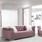 LCL-005 Sofa & Loveseat Set in Pink Velvet