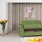 Decora Sofa Bed in Green Fabric by Casamode w/Options