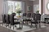 Leonora Dining Table 63140 in Vintage Platinum by Acme w/Options