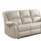 Zuriel Power Motion Sofa 54610 in Beige PU by Acme w/Options