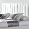 Amalfi Bed in White Half Leather by Casabianca