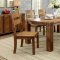 Frontier CM3603T Dining Table 5Pc Set in Dark Oak w/Options