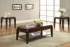 Docila Coffee Table 3Pc Set 80660 in Warm Walnut by Acme