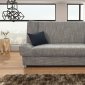 Natalia Sofa Bed in Gray Fabric by Skyler Design