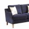 Vessot Sofa 505791 in Blue Fabric by Coaster w/Options