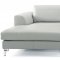 Angela Sectional Sofa in Gray Leather by Whiteline