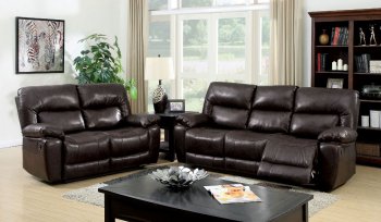 Stallion CM6319 Reclining Sofa in Brown Leather Match w/Options [FAS-CM6319-Stallion]