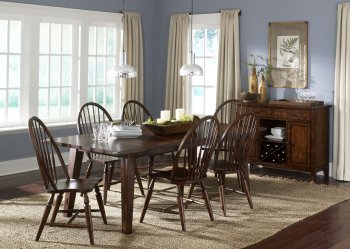 Cabin Fever 121-T4290 Dining Table in Bistro Brown w/Options [LFDS-121-T4290 Cabin Fever]