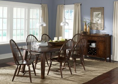 Cabin Fever 121-T4290 Dining Table in Bistro Brown w/Options