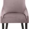 Demi Dining Chair 723 Set of 2 Pink Velvet Fabric by Meridian