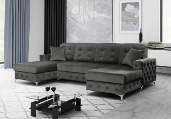 Verso Large W114 Sectional Sofa - Gray - Skyler Design [SKSS-Verso Large W114-Gray]