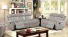 Salome Motion Sofa & Loveseat Set CM6798 in Light Gray w/Options