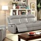 Salome Motion Sofa & Loveseat Set CM6798 in Light Gray w/Options