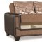 Mondo Sofa Bed Convertible in Brown Fabric by Casamode w/Options