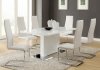 Nameth Dining Set 5Pc 102310 by Coaster w/White Chairs