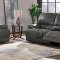 U1952 Power Motion Sofa in Charcoal Fabric by Global w/Options