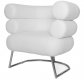 Mony Chair in White Leatherette by Whiteline Imports