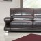 Dark Brown Top Grain Leather Modern Sofa w/Options