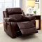 Hughes Reclining Sofa CM6312 in Brown Leather Match w/Options