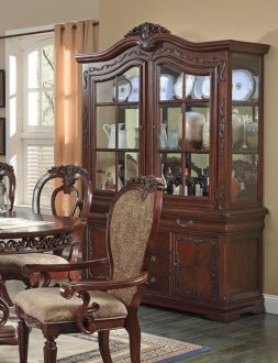 61865 Gwyneth Buffet w/Hutch in Cherry by Acme