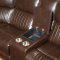 Lonna Recliner Sectional Sofa 53695 in Brown by Acme w/Options