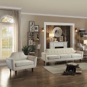 Ajani Sofa 8379BE in Beige Fabric by Homelegance w/Options