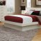 Jessica 202990 Bedroom Set in White w/Platform Bed by Coaster