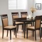 Gabriel Dinette 5Pc Set 100770 in Cappuccino by Coaster