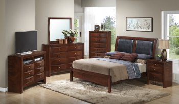 G1550A Bedroom in Cherry by Glory Furniture w/Options [GYBS-G1550A Cherry]