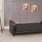 Divamax Sofa Bed in Black Leatherette by Casamode w/Options