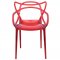 Milan Set of 4 Dining Chairs MW17TR in Red by LeisureMod